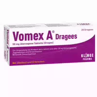 Vomex A Dragees bei Übelkeit und Erbrechen 20 st Überzogene Tabletten