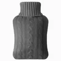 Wärmflasche mit Bezug 2l Strickbezug Navy Blau Samply 1 st