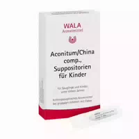 Wala Aconitum China Comp , Suppositorien für Kinder 10x1 g Kinder Suppositorien