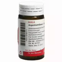 Wala Argentum Quarz Globuli 20 G Globuli