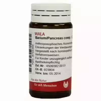 Wala Barium Pancreas Comp 20 G Globuli