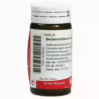 Wala Berberis Uterus Comp Globuli 20 G Globuli