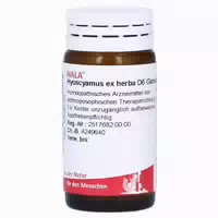 Hyoscyamus Ex Herba D 6 Globuli 20 G