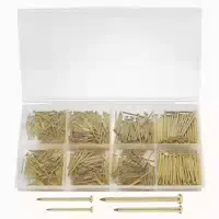Wandnägel Flachkopfnägel Bilderrahmen Gold 720 720pcs Gold 1 st