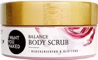 I Want You Naked Balance Scrub Körperpeeling Rose & Johanniskraut Öl