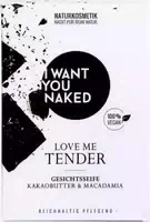I Want You Naked Gesichtsseife Love Me Tender Kakaobutter & Macadamia Öl
