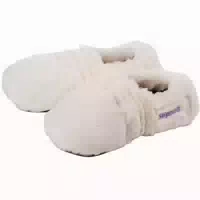 Warmies Slippies Deluxe Creme Plush Beige Gr 36 40