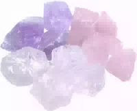 Wassersteine Premium Grundmischung Natursteine Bergkristall Rosenquarz Amethyst