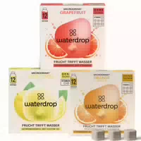 Waterdrop Microdrink Lime Trio – Erfrischende Zitrone Limette Getränkewürfel mit Vitaminen