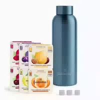 Waterdrop Probierpaket mit Thermoflasche in Rosa und Drops Verschiedene Sorten