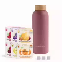 Waterdrop Probierpaket mit Thermoflasche in Türkis und Drops Verschiedene Sorten