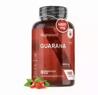 Natürliche Guarana Kapseln Energetisierende Amazonas Frucht Nahrungsergänzung 180 Kapseln À 4800 mg