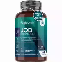 Jodtabletten 400μg, 365 stk Hochfeste Kaliumjodid 1 Jahresvorrat Online Bestellen