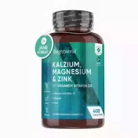 Kalzium, Magnesium & Zink mit Vitamin D3 400 Tabletten Natürliche Ergänzung des Wohlbefindens