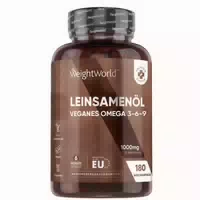 Leinsamenöl Softgel Kapseln 180 Weichkapseln Natürliches Flaxseed Oil Mit Omega 3