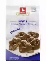 Weiss Lebkuchen Mini Herzen Sterne Brezeln Zartbitter
