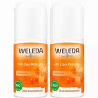 Weleda 24h Deo Roll On Sanddorn Natürlich Frisch & Wirksam ohne Aluminiumsalze, Fruchtiger Duft