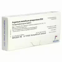 Weleda Argentum Metallicum Praeparatum D 20 Ampullen 8 St Ampullen