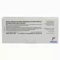Weleda Arnica Planta Tota D 20 Equisetum Arv D 20 Aa Amp 8x1 ml Ampullen