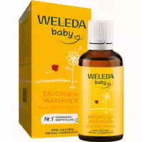 Weleda Baby Bäuchlein Massageöl Pflegt und Entspannt, mit Verschiedenen Ätherischen Ölen