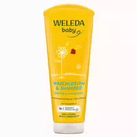 Weleda Baby Waschlotion & Shampoo Calendula 200 Ml Duschgel