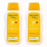 Weleda Baby Pflegelotion Lait Corps Hydratant Bio Calendula 200 ml Milch