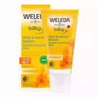 Weleda Baby Calendula Wind & Wetter Balsam Intensiver Schutz für Zarte Gesichtshaut & Kleine Hände