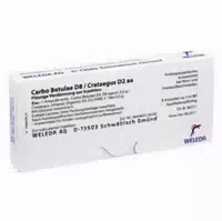 Weleda Carbo Betulae D 8 Crataegus D 2 Aa Ampullen 8x1 Ml Ampullen