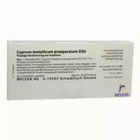 Weleda Cuprum Metallicum Praep D 30 Ampullen 8x1 ml Ampullen