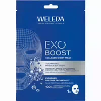 Weleda Exo Boost Tuchmaske Blauer Enzian & Edelweiss Mit Collagen & Exosomen