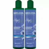 Weleda Hydra Shine Feuchtigkeits Shampoo mit Hyaluronsäure und Alpen Lein für Trockenes Haar