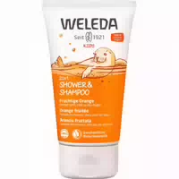 Weleda Kids 2in1 Shower & Shampoo Fruchtige Orange 150 ml Duschgel