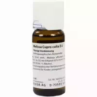 Weleda Melissa Cupro Culta D 2 Dilution 50 ml Dilution