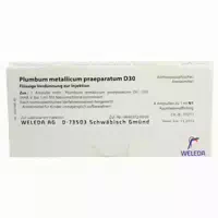 Plumbum Metallicum Praep D 30 Ampullen