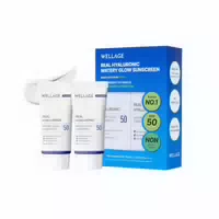 Wellage Real Hyaluronic Watery Glow Sunscreen Spf50 Duo Otc Version 50ml 2