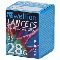 Wellion Lanzetten 28 g 0,37 mm 25 Stück
