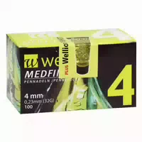 Wellion Medfine Plus Pen Nadeln 4 mm 100 st