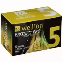 Wellion Protect Pro Safety Pen Needles 30 g 5 mm