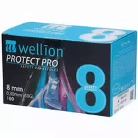 Wellion Protect Pro Sicherheits Pen Nadeln 8 mm X 0,30 mm