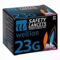 Wellion Safetylancets 23g Sicherheitseinmallanz