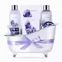 Wellness Set 7tlg Lavendel Badeset Geschenkbox Muttertag Lav 1 st