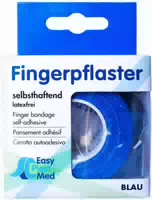 Um Easyplast Fingerpflaster Selbsthaftend 2,5 cm X 5 m Blau