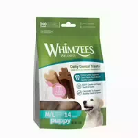 Whimzees Puppy m l Dentalkauartikel für Welpen 14 Stück 0,21 kg