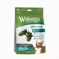 Whimzees Zahnbeißer Aligator S 24 stk 0,36 kg