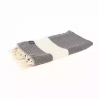 Welltouch Pestemal Hamam Saunatuch Diamant, Baumwolle, Anthrazit Natur
