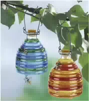 Wespenfalle aus Glas Farbig 2er Set