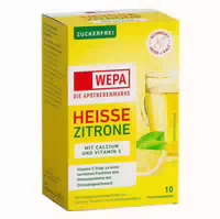 Wepa Heiße Zitrone Vitamin C Calcium Zuckerfrei Pulver
