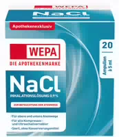 Wepa Nacl Inhalationslösung 0,9% 20x5 ml Inhalationslösung