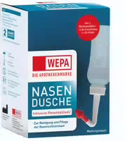 Wepa Nasendusche Inklusive Nasenspülsalz 1 Packung