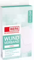 Wepa Wundverband Wasserdicht 15 X 8 Cm Steril 5 St